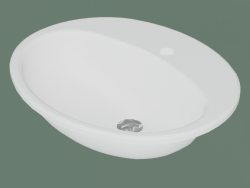 Lavabo da incasso ovale 7G28 53 (7G285301, 53 cm)