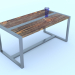 Modelo 3d mesa de café - preview