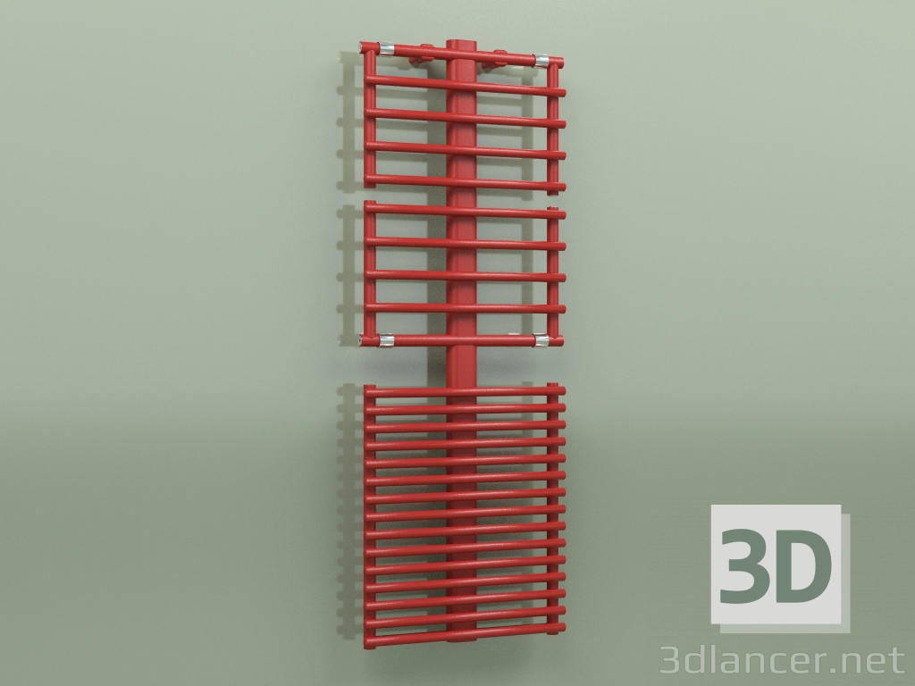 modello 3D Porta asciugamani GETUP (1499, Rosso - RAL 3000) - anteprima