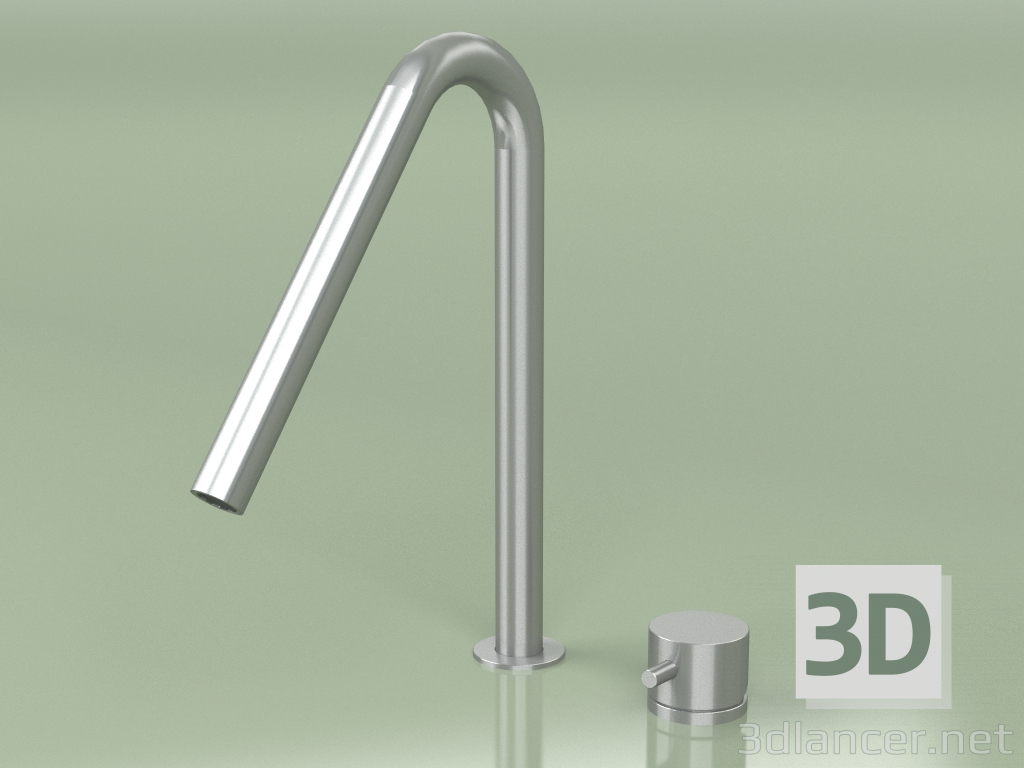 3d model Kitchen sink mixer with external mixer and swivel spout (410, AS) - preview