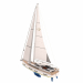 3d Sailing Yacht Amel 50 model buy - render