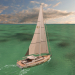 3d Sailing Yacht Amel 50 model buy - render