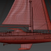 3d Sailing Yacht Amel 50 model buy - render