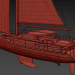 3d Sailing Yacht Amel 50 model buy - render