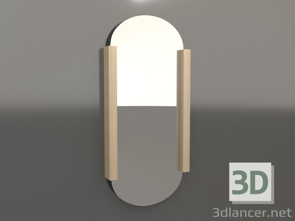 3d model Mirror ZL 12 (824х1800, wood white) - preview