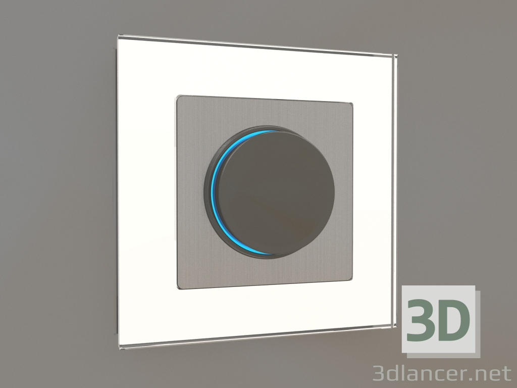 3D Modell Beleuchteter Dimmer (Nickel gebürstet) - Vorschau