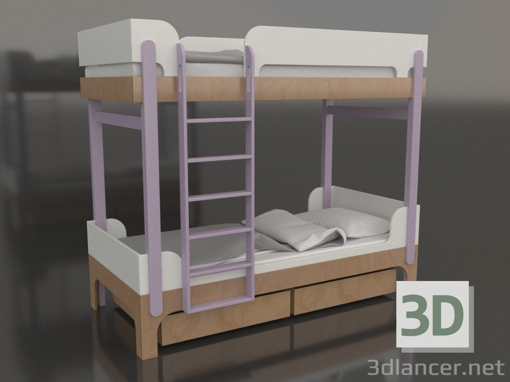 3D Modell Etagenbett TUNE J (URTJA2) - Vorschau