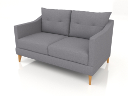 Polar straight 2-seater sofa