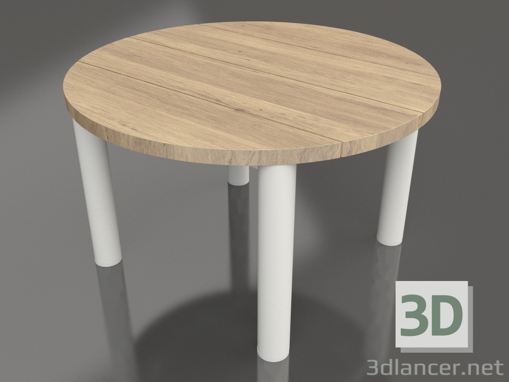 3d model Mesa de centro D 60 (gris ágata, madera de iroko) - vista previa