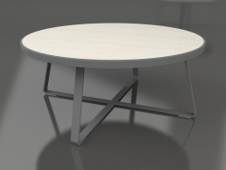 Table à manger ronde Ø175 (DEKTON Danae, Anthracite)