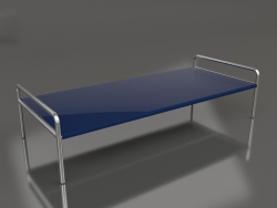 Table basse 153 avec plateau en aluminium (Bleu nuit)