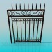 3d model Forged fence - preview