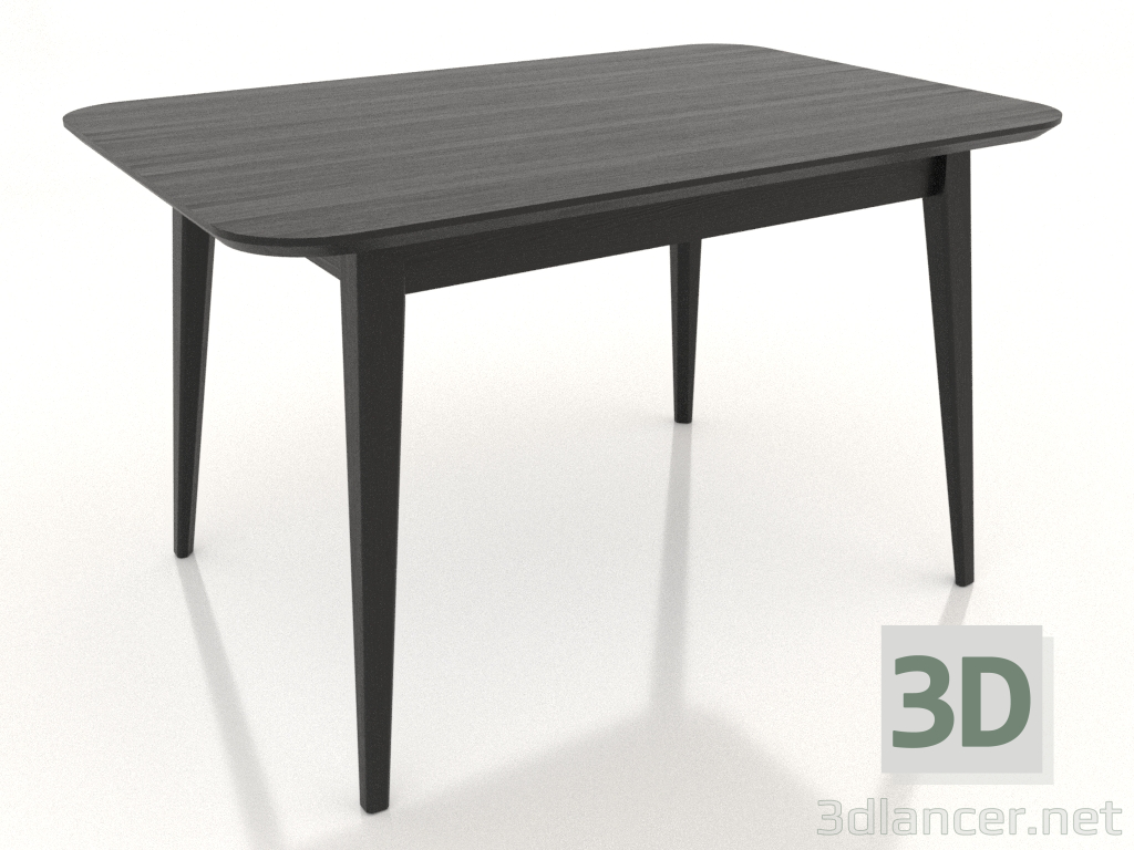 3D Modell Esstisch 1200x800 mm (schwarz RAL 9005) - Vorschau