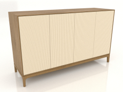 Móvel de TV FARGO com fachadas fresadas 1600x500x950 mm (baunilha, carvalho natural, opção 3)