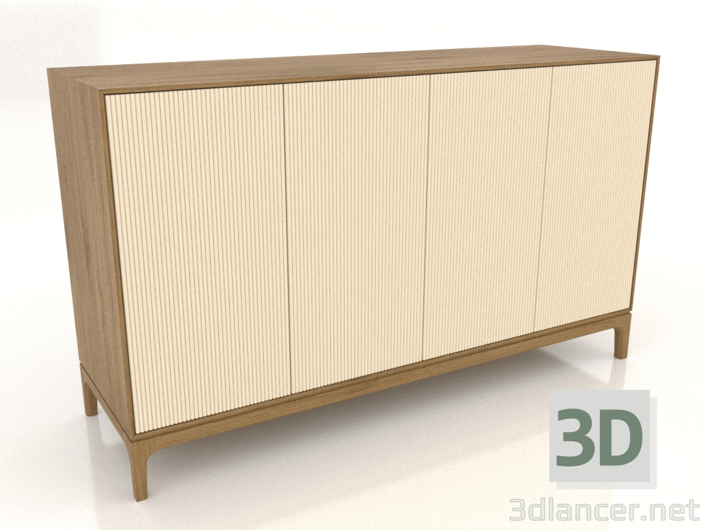 Modelo 3d Móvel de TV FARGO com fachadas fresadas 1600x500x950 mm (baunilha, carvalho natural, opção 3) - preview Modelo 3d Móvel de TV FARGO com fachadas fresadas 1600x500x950 mm (baunilha, carvalho natural, opção 3) - preview