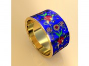 Bague avec fleurs