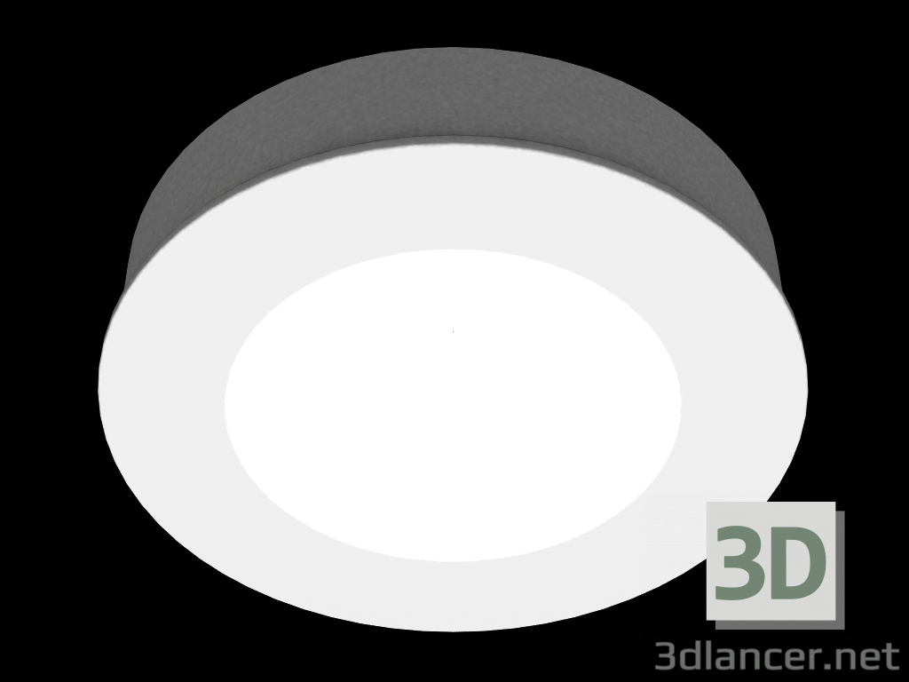 Modelo 3d Recesso LED gesso luminária (DL243G) - preview