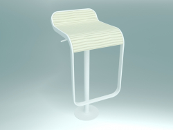 Tabouret à réglage automatique LEM (stratifié S83 H66-79, base de fixation au sol Ø 20 cm)