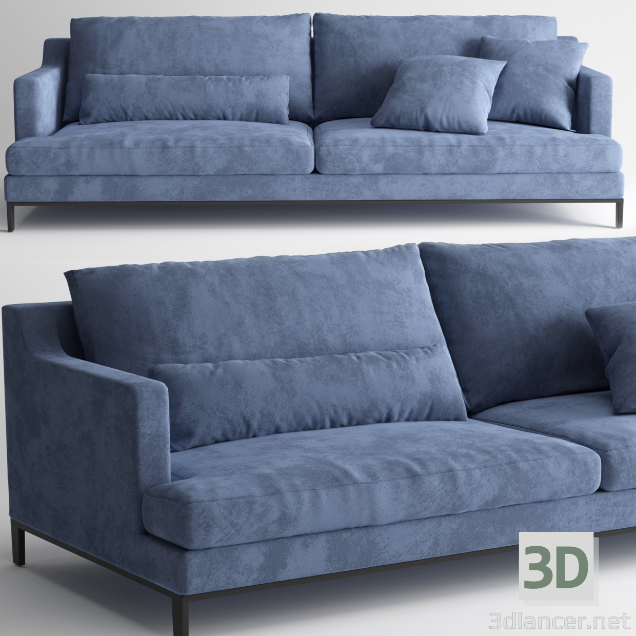 modello 3D di Divano BELLPORT comprare - rendering