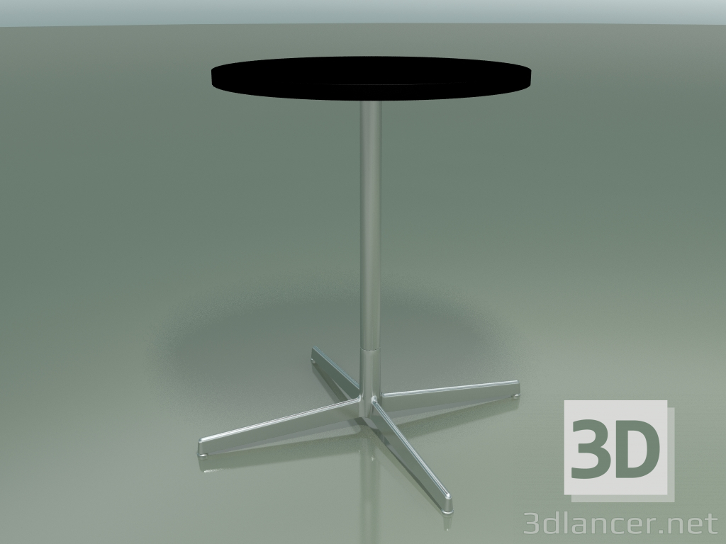 modello 3D Tavolo rotondo 5512, 5532 (H 74 - Ø 59 cm, Nero, LU1) - anteprima