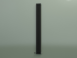 Vertical radiator RETTA (4 sections 2000 mm 60x30, black matt)