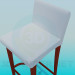 3d model High Chair with high legs and low back - preview