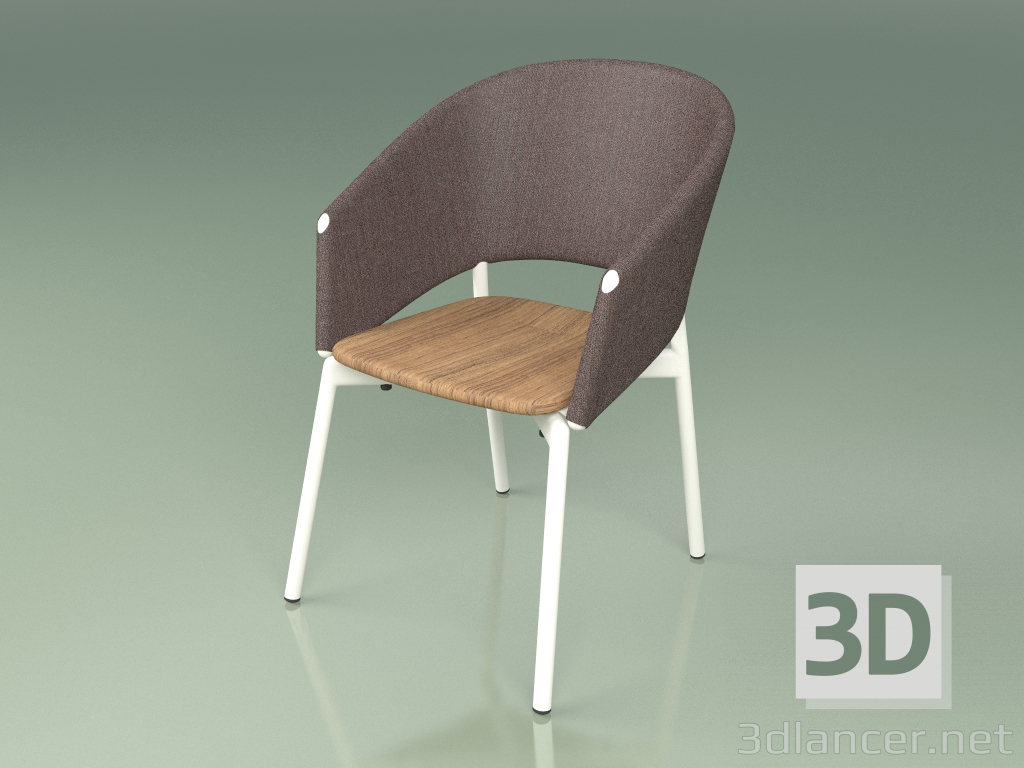 3d model Silla confort 022 (Metal Milk, Marrón) - vista previa