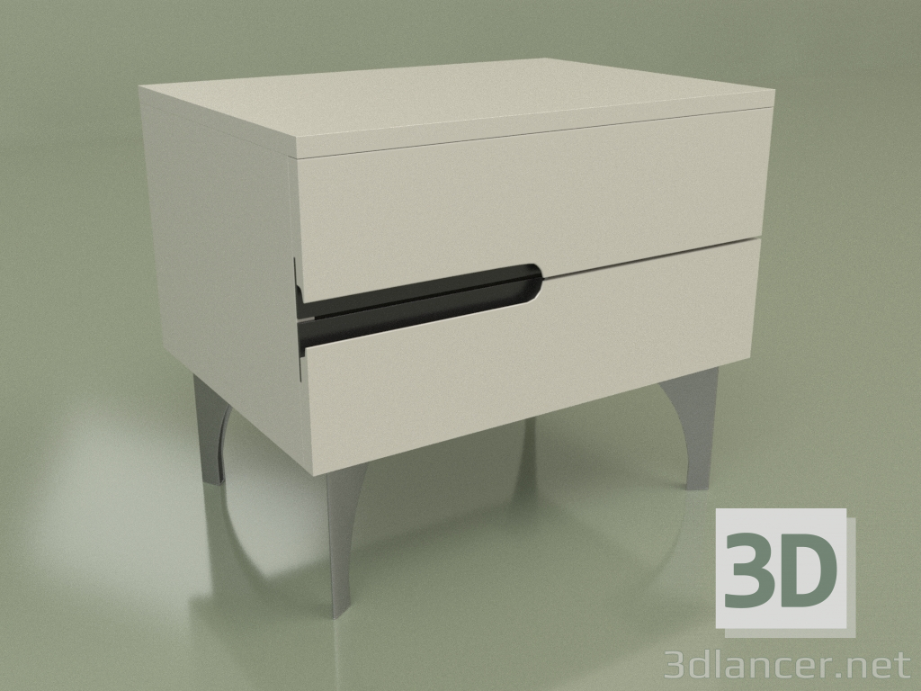 3d model Mesita de noche GL 250 (fresno) - vista previa