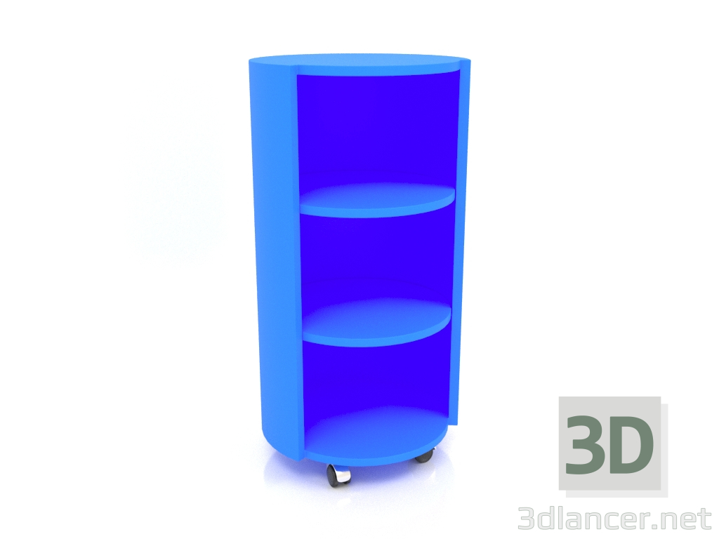 3d модель Стеллаж на колесиках TM 09 (D=503х981, blue) – превью