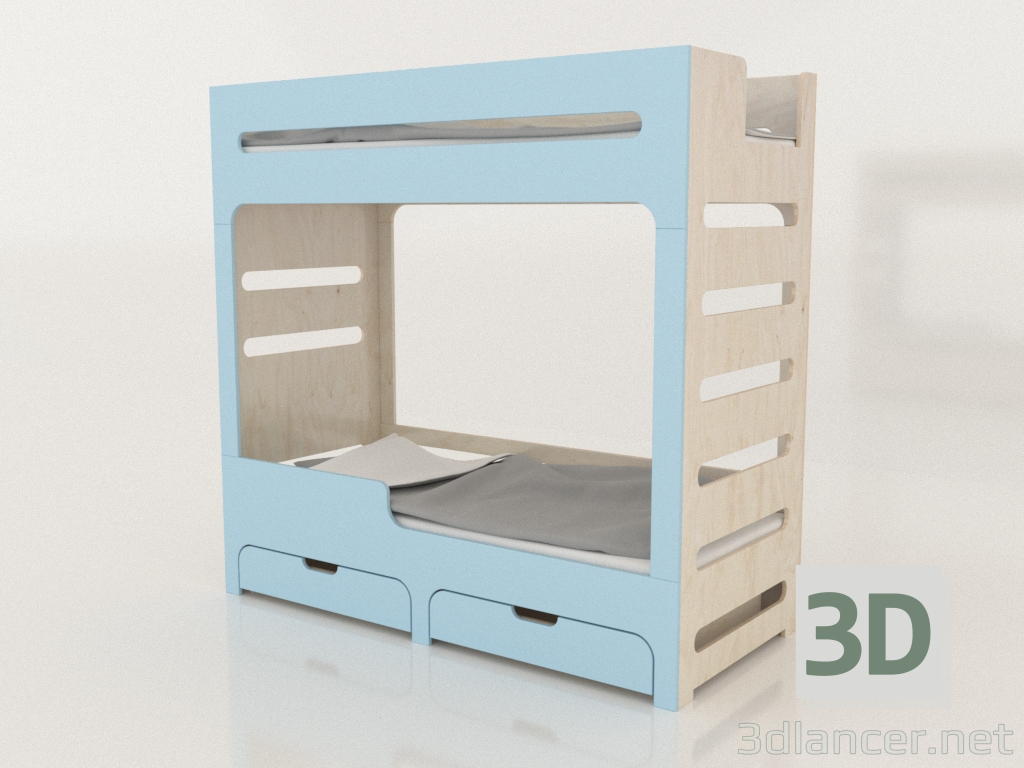 modello 3D Letto a castello MODE HL (UBDHL1) - anteprima