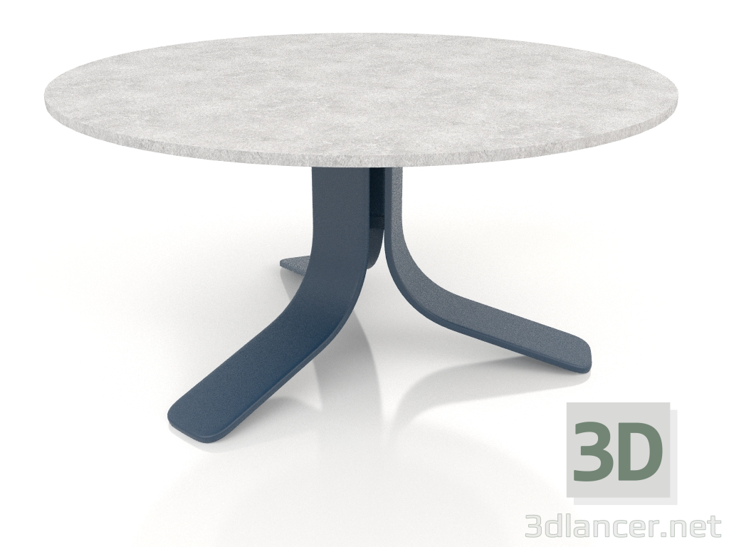 3d модель Стіл кавовий Ø80 (Grey blue, DEKTON Kreta) – превью