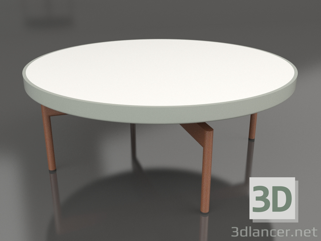 3d модель Стол журнальный круглый Ø90x36 (Cement grey, DEKTON Zenith) – превью