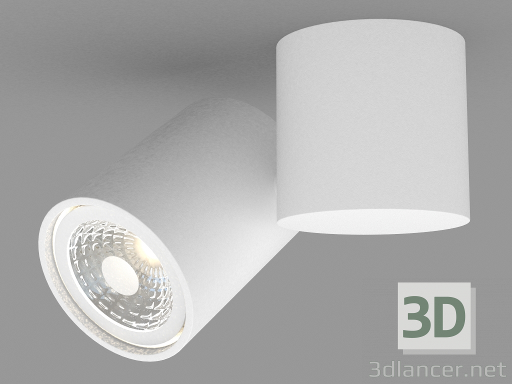 Modelo 3d Superfície lâmpada LED (A1594 White_RAL9003) - preview