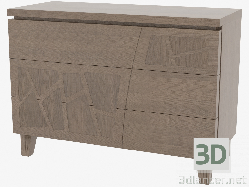 3d model Pecho en CODMON piernas rectas - vista previa