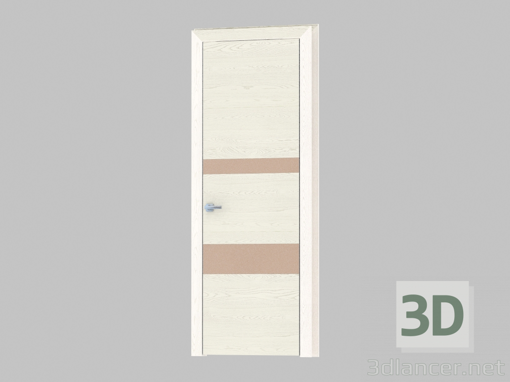 3d model Puerta de interroom (35.31 bronza plata) - vista previa