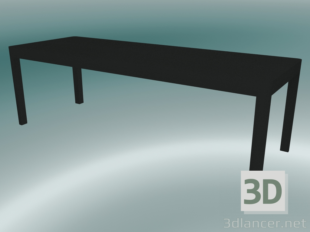 Modelo 3d Oficina de mesa de café (120x43 cm, preto) - preview