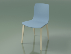 Silla 3947 (4 patas de madera, polipropileno, abedul blanco)