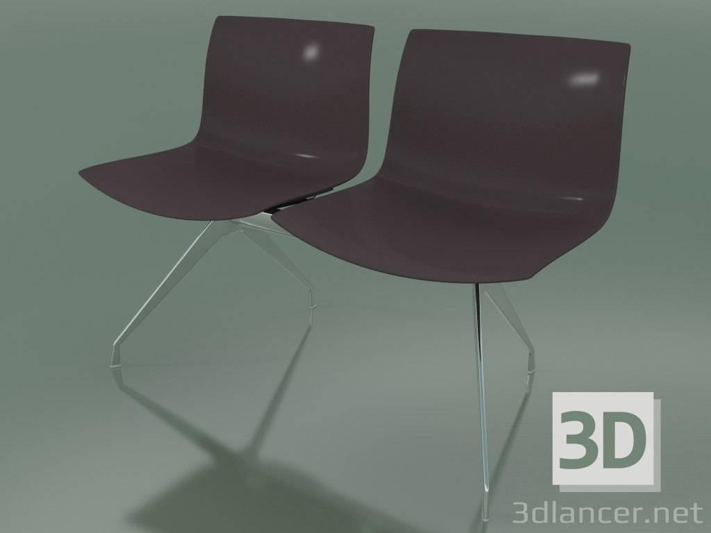 3d model Banco 2036 (doble, polipropileno PO00404) - vista previa