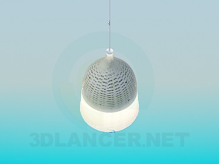 modello 3D Lampada con un paralume - anteprima