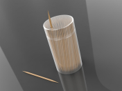 3D Double Pointed Toothpick