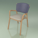 modèle 3D Chaise 061 (Bleu, Teck) - preview