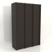 3d model Wardrobe MW 05 wood (1863x667x2818, wood brown dark) - preview