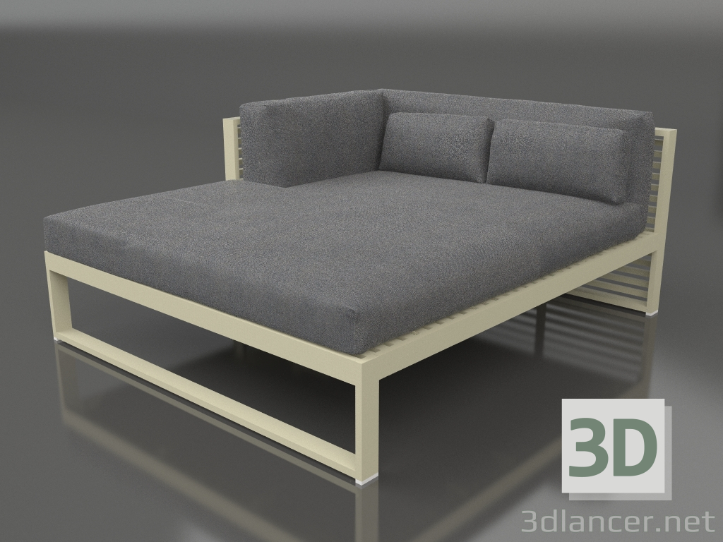 3d model Sofá modular XL, sección 2 izquierda (Oro) - vista previa