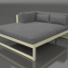 3d model XL modular sofa, section 2 left (Gold) - preview