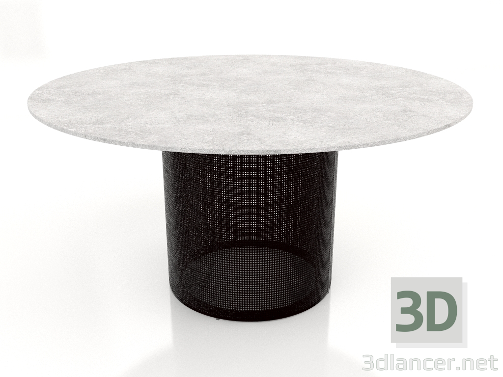 3d model Mesa de comedor Ø140 (Negro) - vista previa