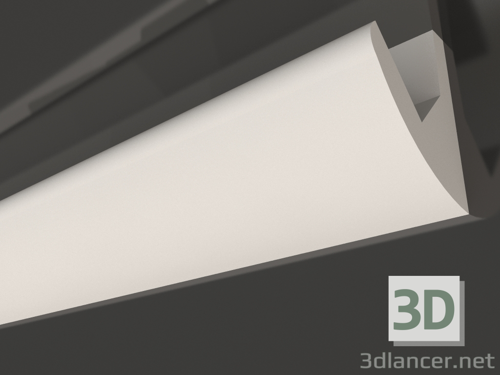 modello 3D Cornice soffitto in gesso con illuminazione KGC 039 3 (40x32) - anteprima