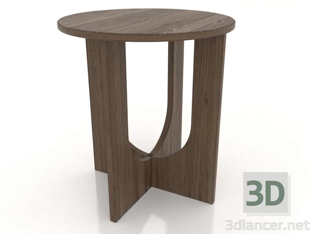 modèle 3D Table de chevet (frêne éclairé noyer) - preview