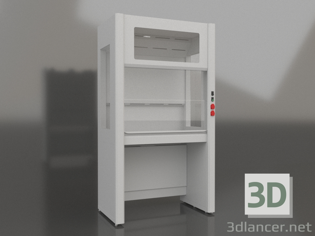 3d model Panoramic fume cupboard LK-1200 SHVD - preview 3d model Panoramic fume cupboard LK-1200 SHVD - preview