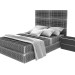 Tory cama con una caja para ropa 3D modelo Compro - render