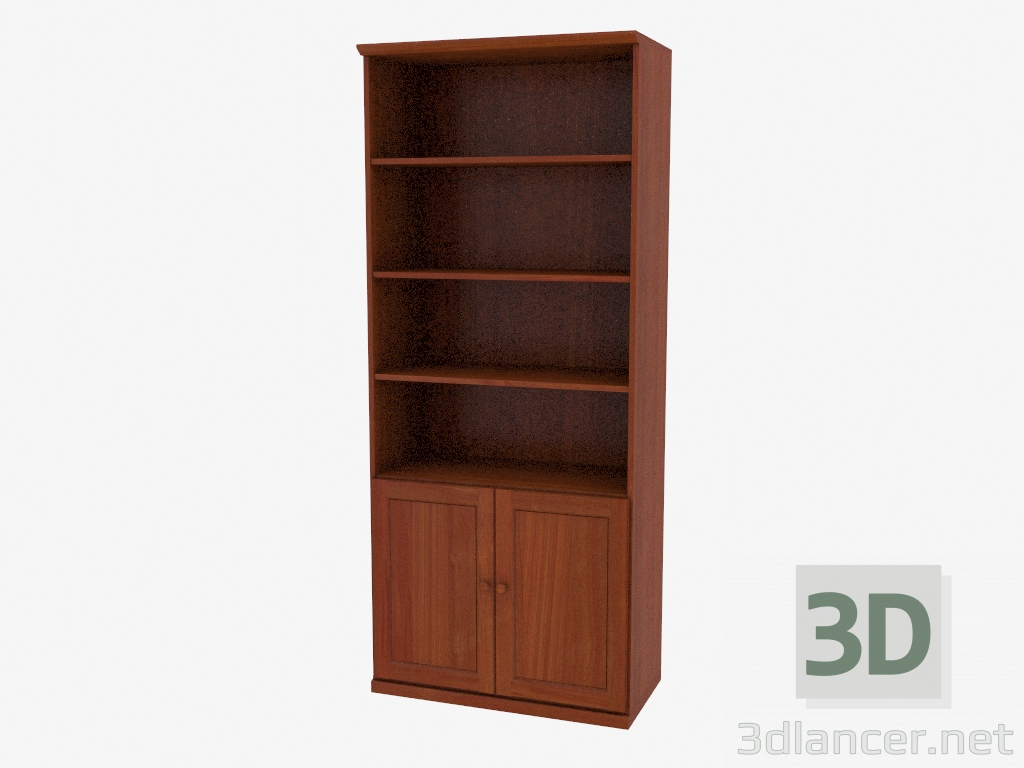 modello 3D Libreria con ripiani aperti (4821-16) - anteprima